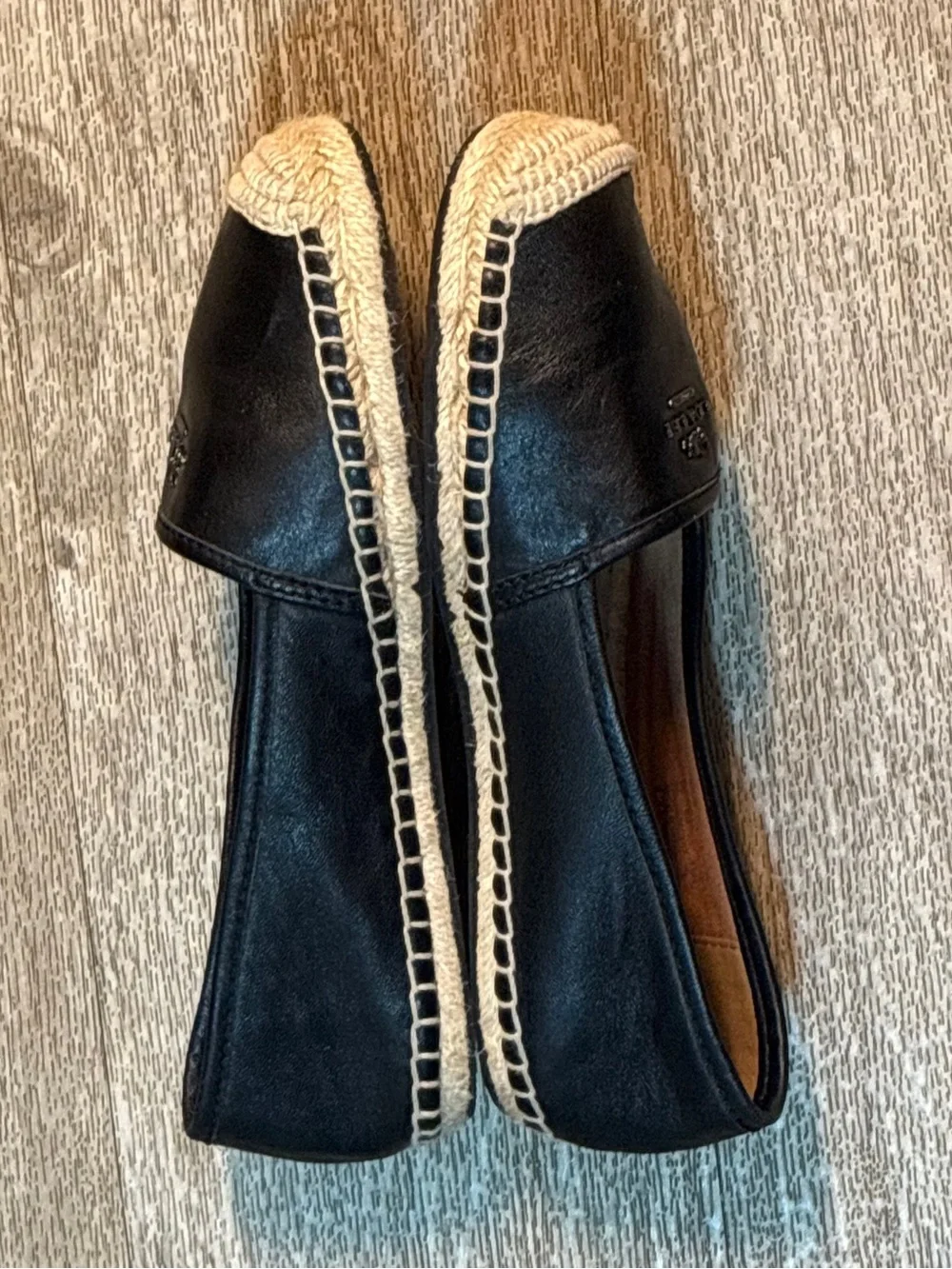 COACH BLACK RHODELLE ESPADRILLE FLATS SJZE 6